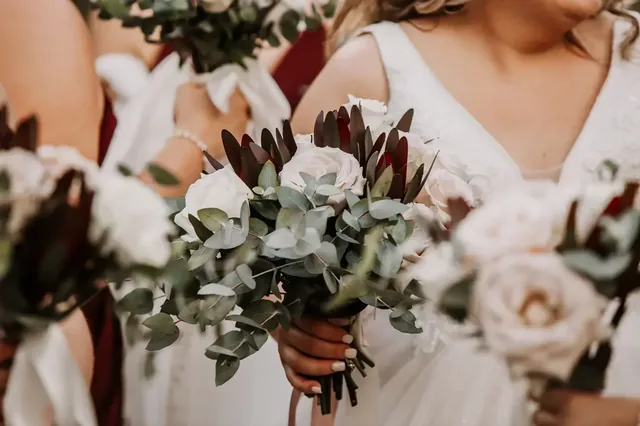 Bridal bouquet detail